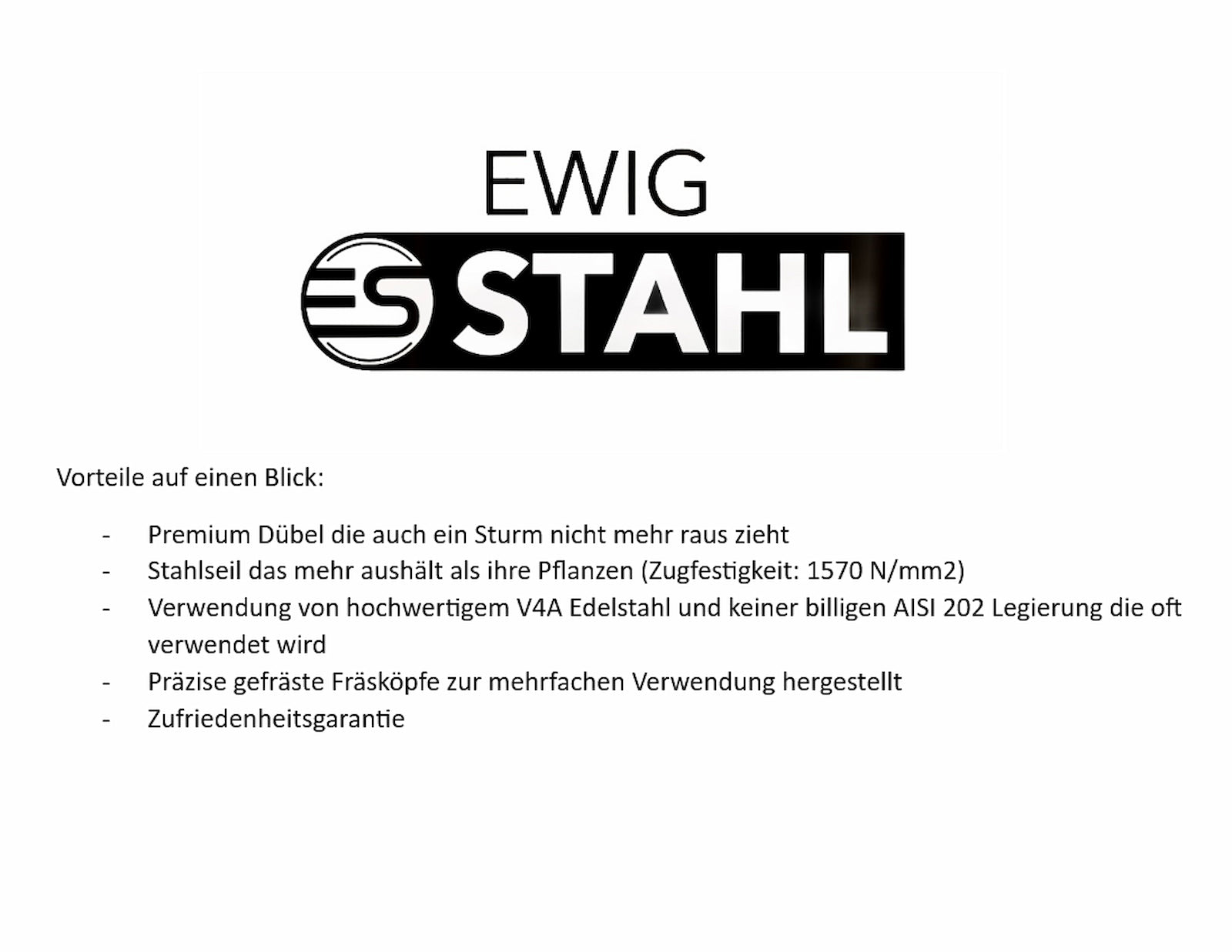 9x Rankhilfe Wand Edelstahl Metall Halter Drahtseil Kletterhilfe Pflanzen Stütze von Mein Shop