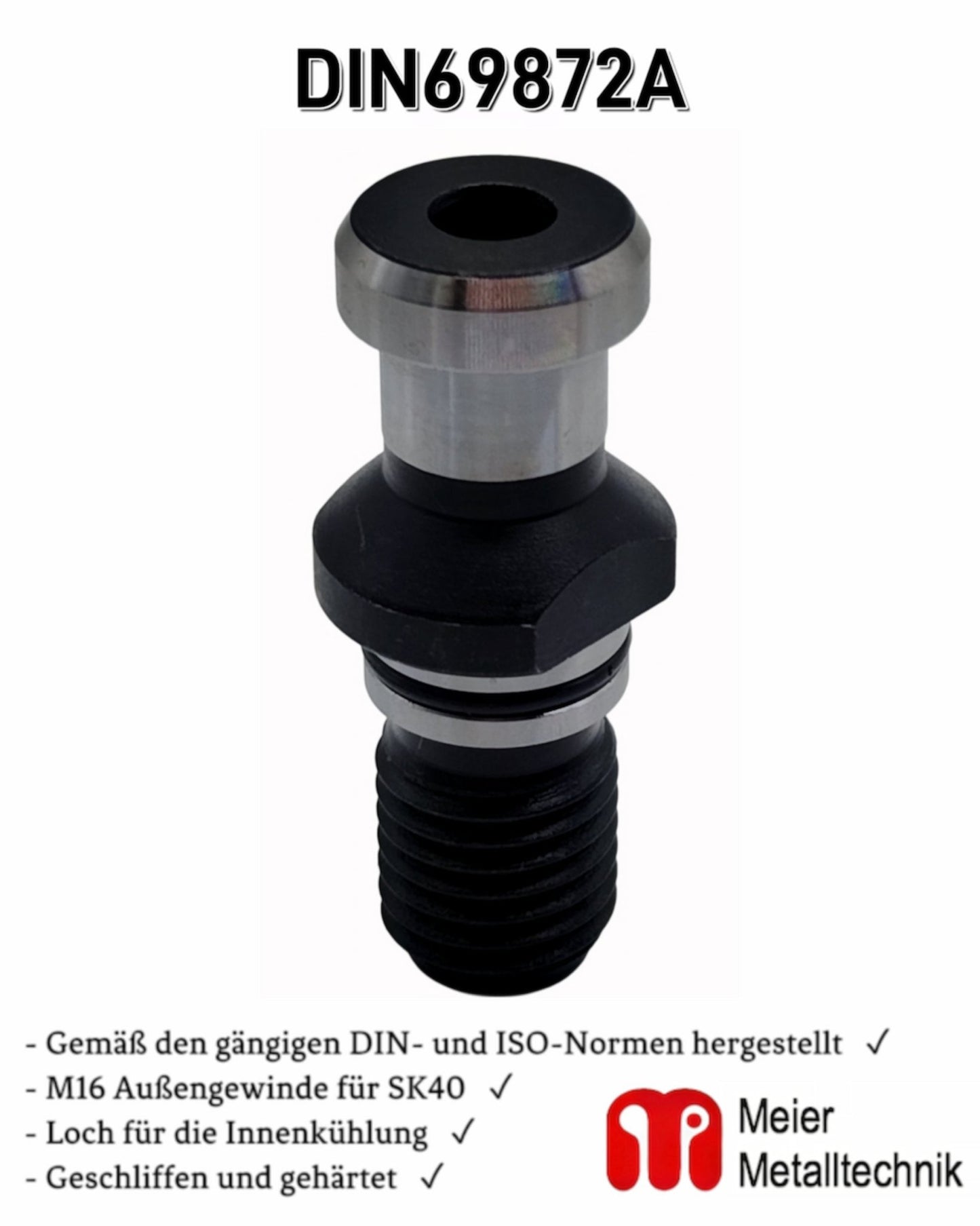 Anzugsbolzen DIN 69872A Kopfbolzen SK40 von Mein Shop