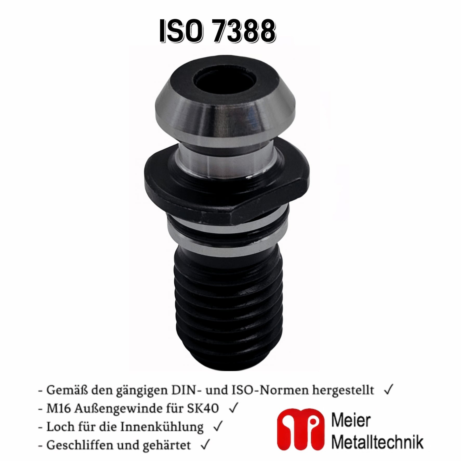Anzugsbolzen ISO 7388 Kopfbolzen SK40 von Mein Shop