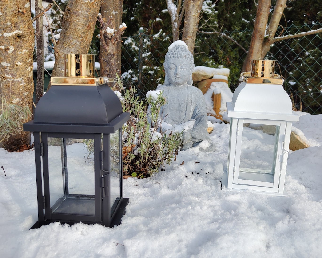 Grablaterne wetterfest Friedhof Grablicht Outdoor Laterne Grablampe Grabschmuck von Mein Shop