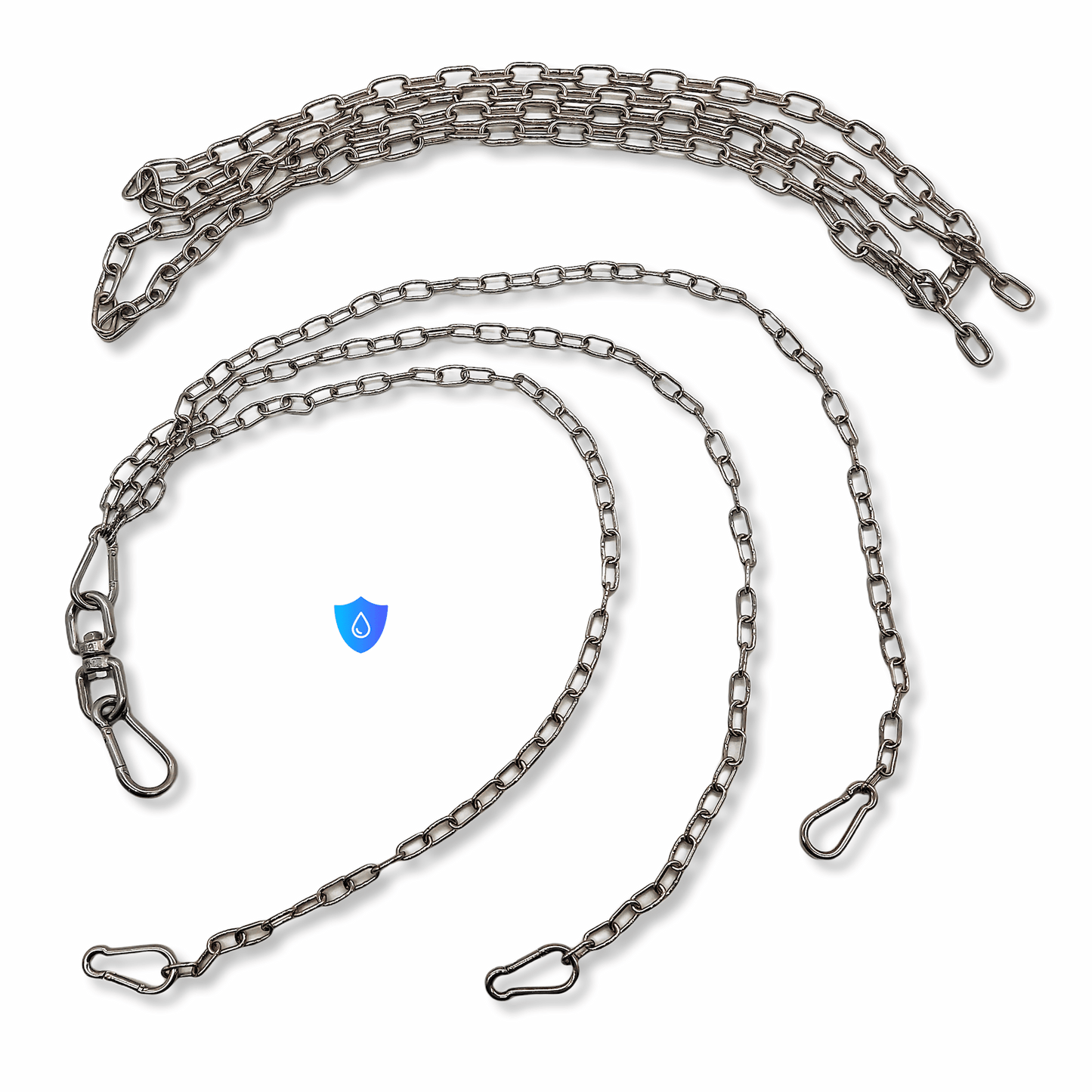 Kettensatz Edelstahl Drehwirbel Grillkette 50,60,70,80 - 100 Grillrost Grill Kette von Mein Shop