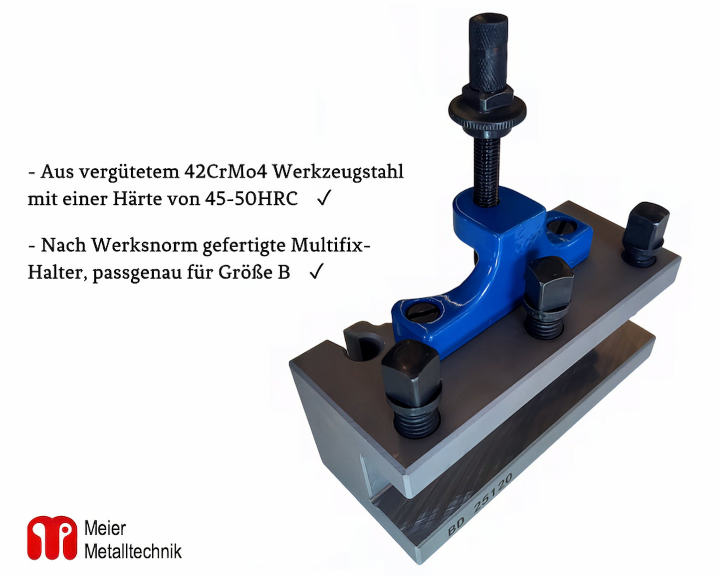 Stahlhalter Multifix B Schnellwechselhalter Härtegarantie BD 25120 Wechselhalter von Mein Shop