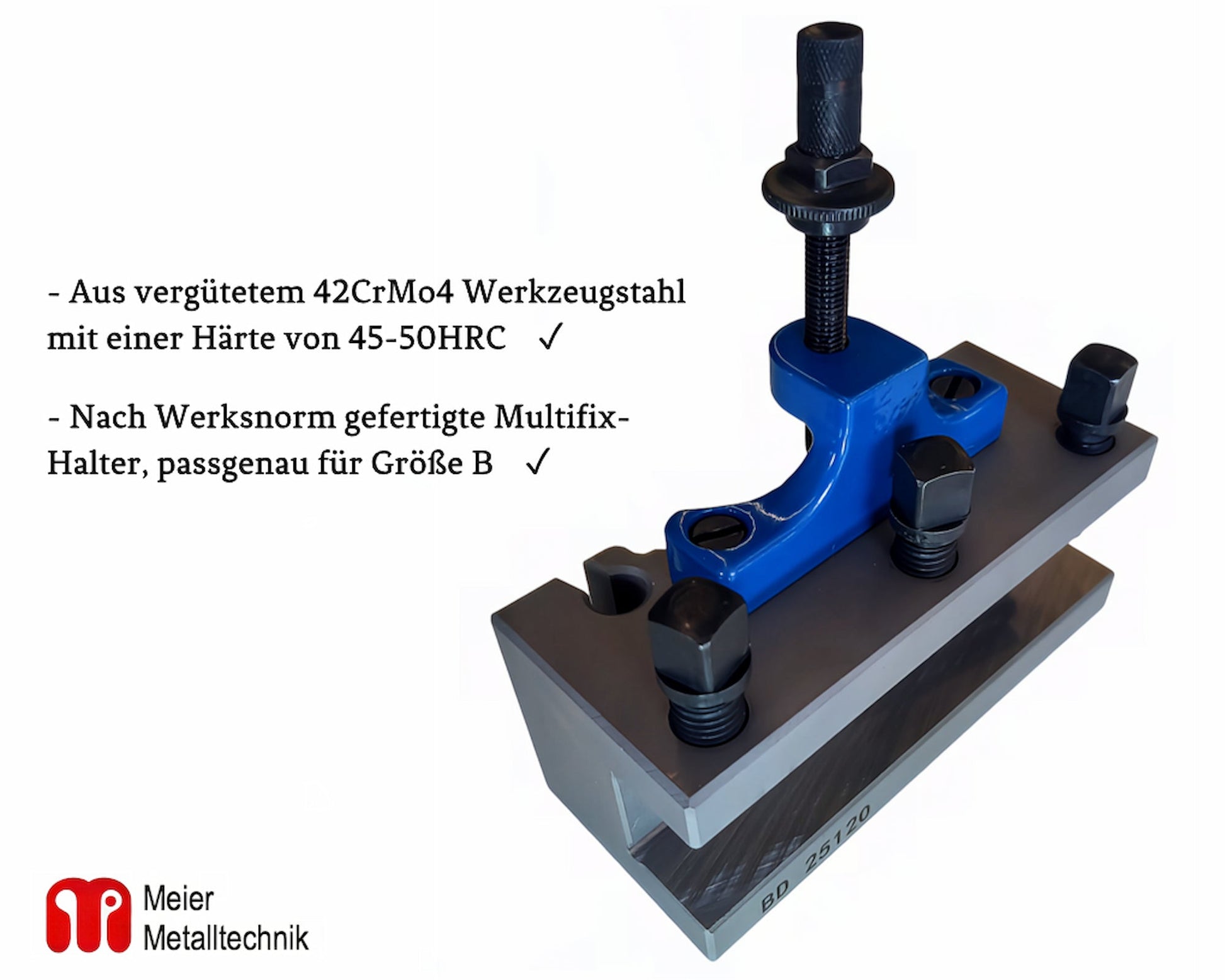 Stahlhalter Multifix B Schnellwechselhalter Härtegarantie BD 25120 Wechselhalter von Mein Shop