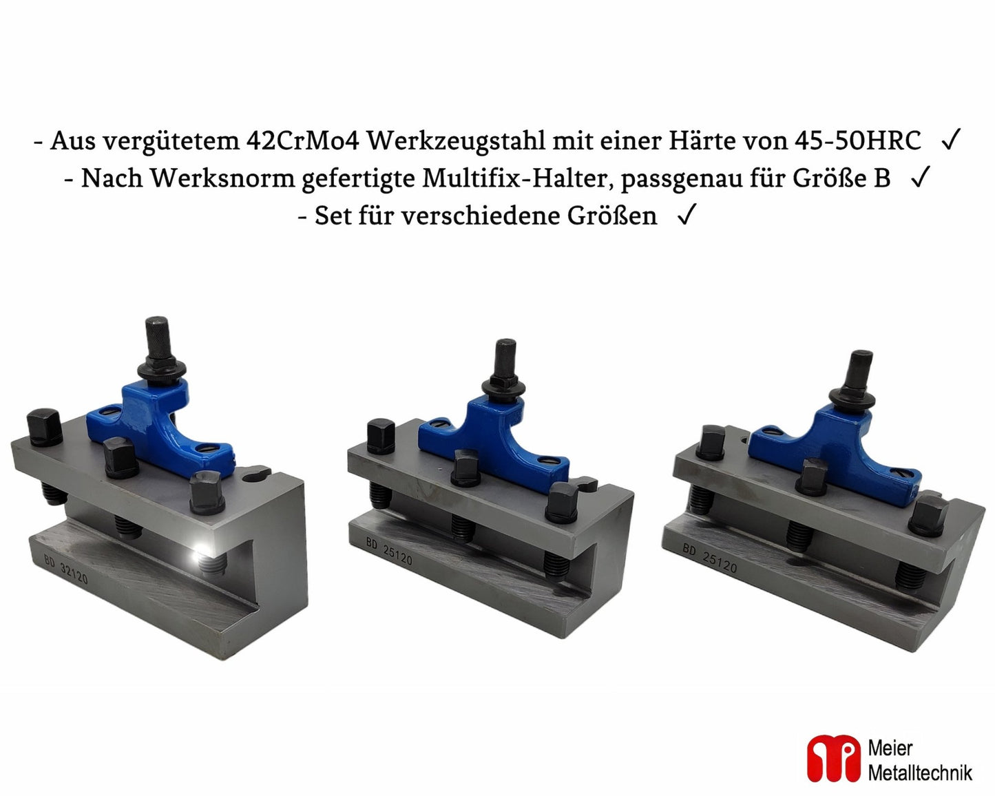 Stahlhalter Multifix B Set Schnellwechselhalter Härtegarantie Wechselhalter von Mein Shop