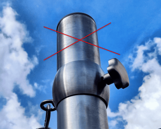 Höhenverstellung für Sonnensegelmast Ø42 - 60mm Edelstahl stufenlos flexibel mit Griff Pfosten Mast von Mein Shop