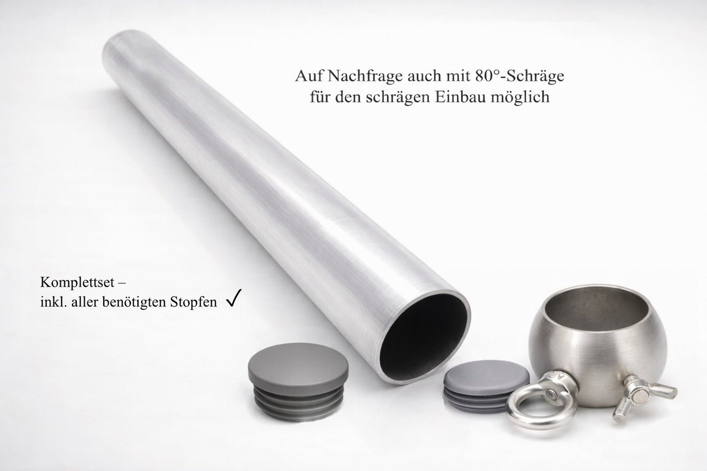 Sonnensegelmast 3m Höhenverstellbar Edelstahl Sonnensegel Mast Pfosten Stange von EwigStahl – Meier Metalltechnik