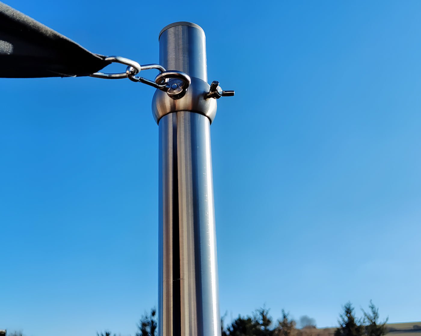 Sonnensegelmast 3m Höhenverstellbar Edelstahl Sonnensegel Mast Pfosten Stange von Mein Shop