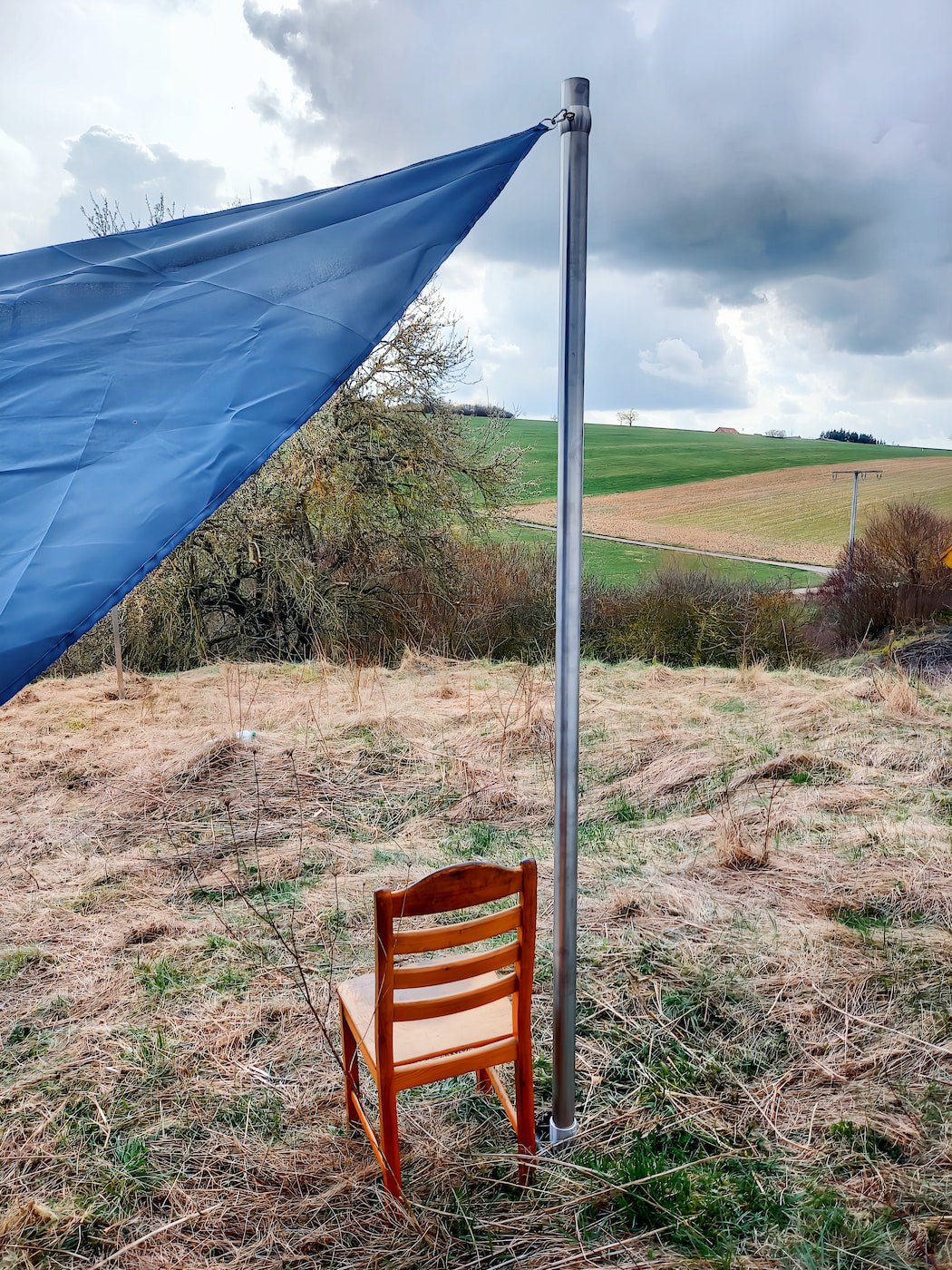 Sonnensegelmast 3m Höhenverstellbar Edelstahl Sonnensegel Mast Pfosten Stange von Mein Shop