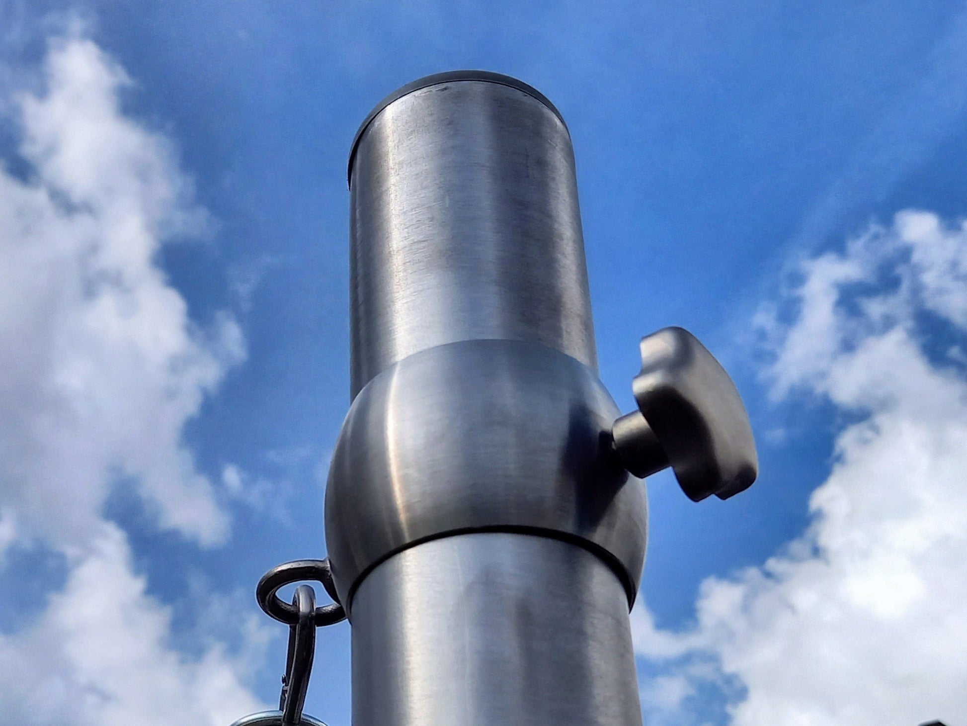 Sonnensegelmast 3m Höhenverstellbar Edelstahl Sonnensegel Mast Pfosten Stange von Mein Shop
